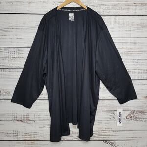 MukLuks Open Front Cardigan with Pockets Black